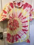 Red and Yellow Tie dye